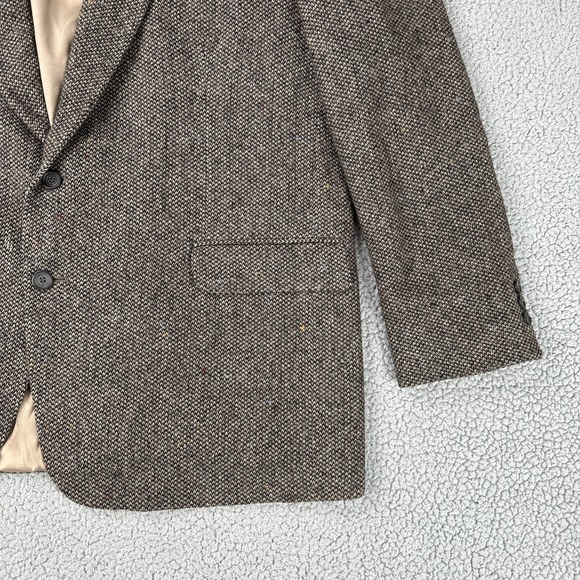 Alexander Lloyd Tweed Executive Blazer Men 48L Houndstooth Flecked Speckled Wool - Picture 15 of 16
